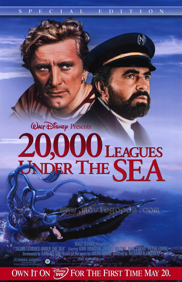 20000 Leagues Under the Sea - 43 x 62 Movie Poster - Bus Shelter Style A