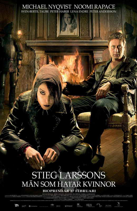 The Girl with the Dragon Tattoo - 11 x 17 Movie Poster - Swedish Style A