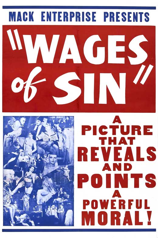 The Wages of Sin - 27 x 40 Movie Poster - Style B